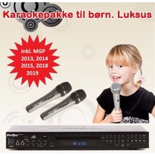 Luxus karaokepakke til børn. Med MGP karaokemusik. 