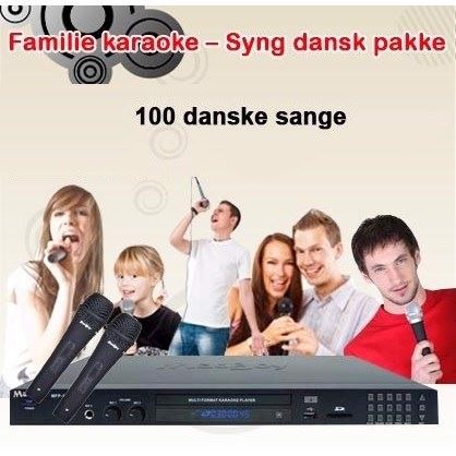 Familie Karaoke - Syng Dansk Pakke. 110 Sange. 