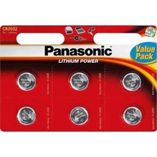 Panasonic -Batteri lithium (x6) - CR-2032/6