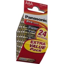 Panasonic -Batteri alkaline AAA (x24) - LR-03/24