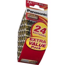 Panasonic -Batteri alkaline AA (x24) - LR-6/24