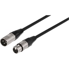 XLR-kabel 1m sort - MECR-100/SW