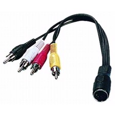 Monacor -DIN-jack kabel 15cm - ACA-15/2