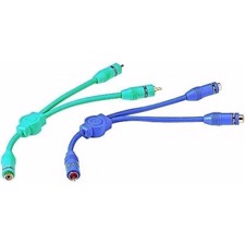 Carpower -Y-adapter kabel sort - CBA-30/SW