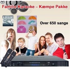 Familie Karaoke - Kæmpe Pakke. Over 700 sange + Ekstra