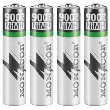 Monacor -Batteripakke NiMH AAA - NIMH-900R/4