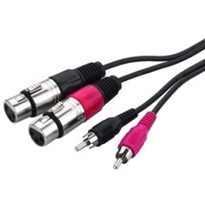 Monacor -XLR-phono kabel 3m - MCA-327J
